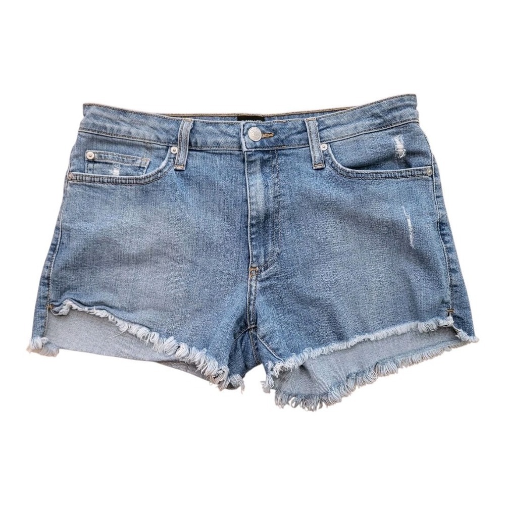 💕Just Black Denim Distressed Jean Shorts, Size Large